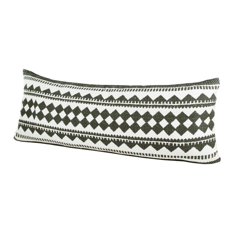 Coussin décoratif surdimensionné Eclectic, Housse de coussin seulement - sans coussin, Noir / blanc - géométrique 1