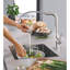 Essence Pull Out Single Handle Kitchen Faucet with Accessories-18944087