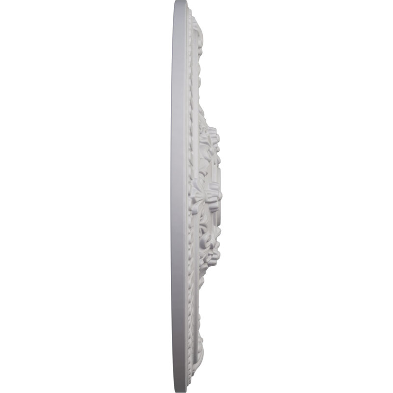 Médaillon de plafond 26 po x P 3 po Vincent (convient aux auvents de 6 po ou moins), Blanc ultra pur