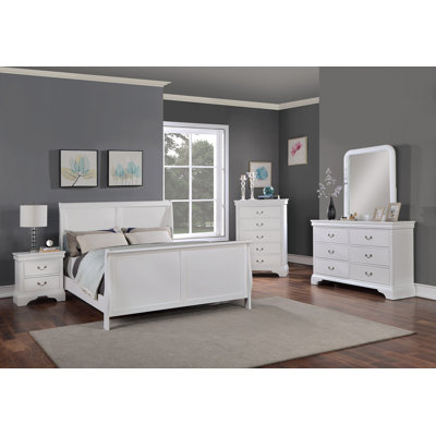 Cadre de lit 1pc moderne avec lit-bateau