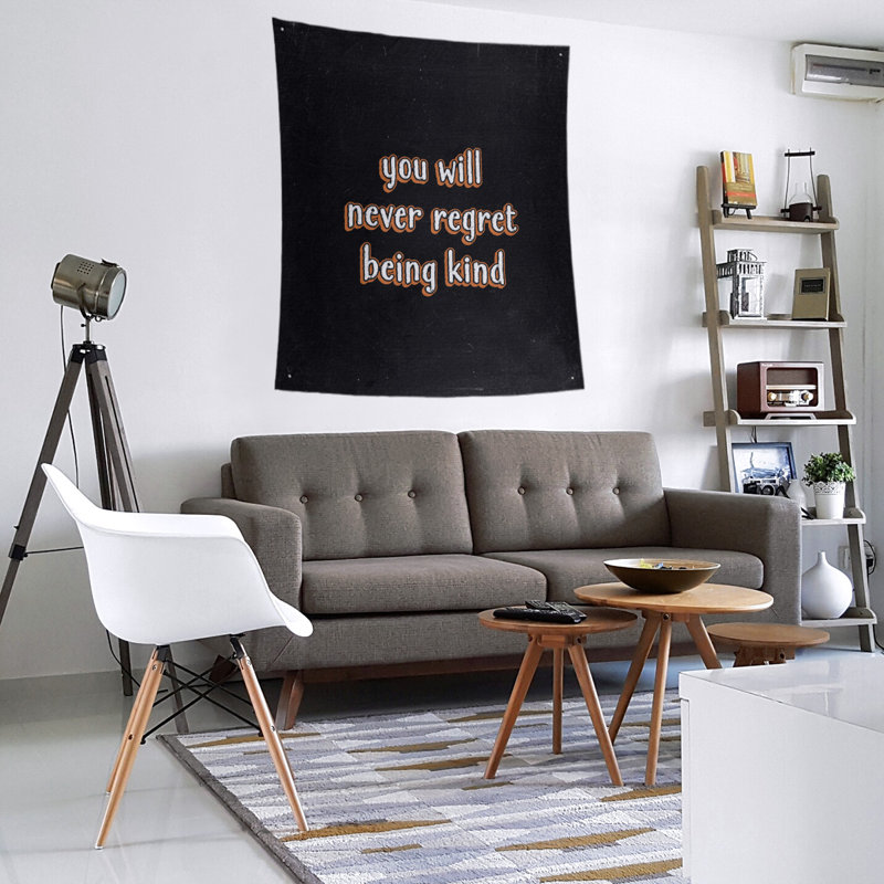 Tapisserie tableau noir en polyester quote quot, H 27,5 po x l 37,5 po, Vert