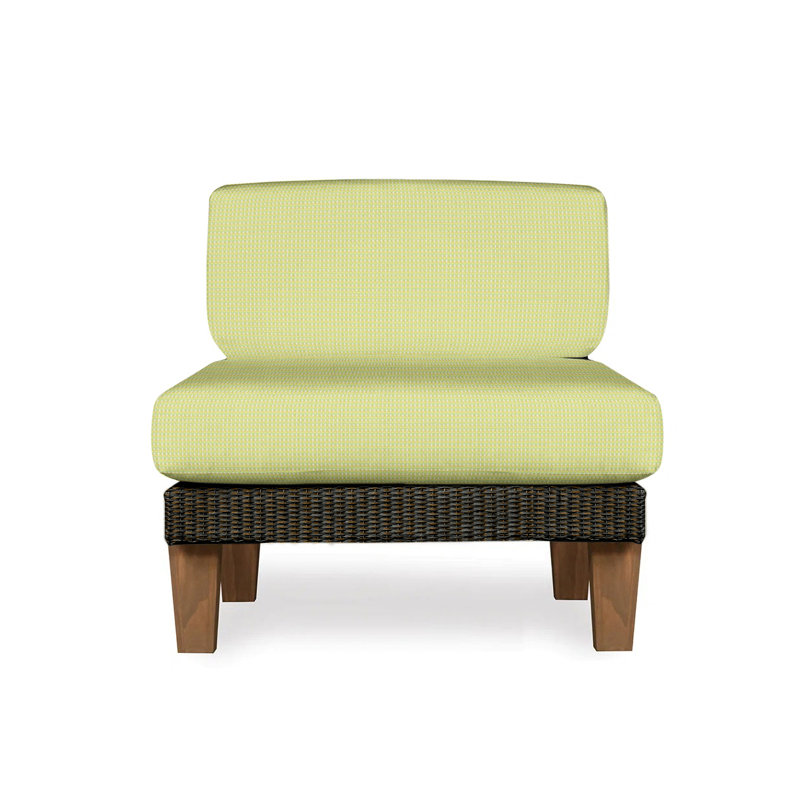 Catalina Outdoor Teak Lounge Chair, Mink, Demo Oatmeal