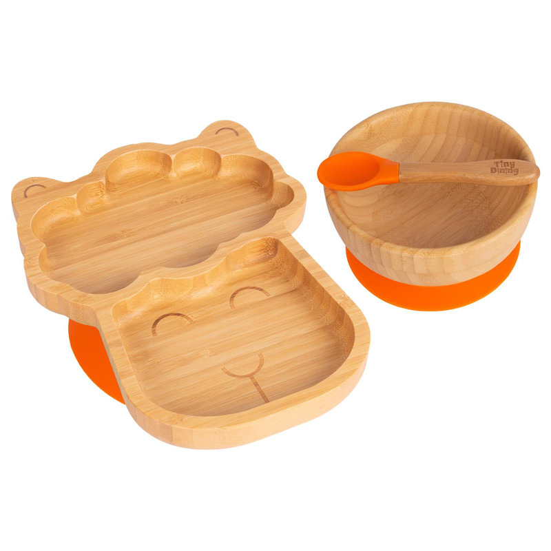 Dinnerware Set 3 Piece, Orange