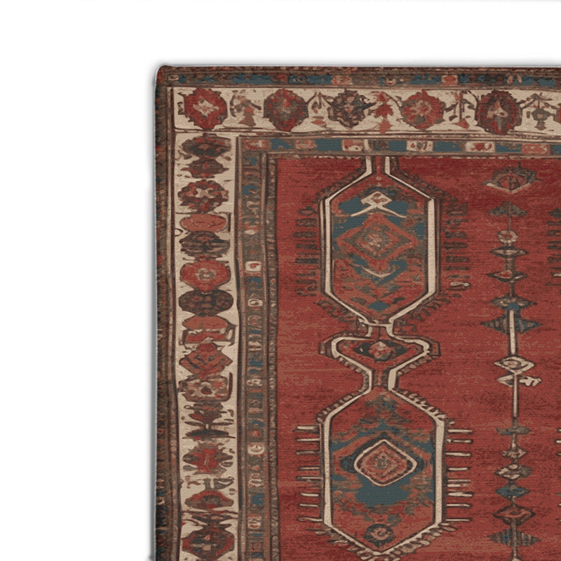 Tapis d'intérieur et d'extérieur noir Persian, Rectangulaire 2 pi x 3 pi