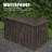 Domi Louvered 49.41'' W 100 Gallons Water Resistant Lockable Deck Box with Wheels in Brown