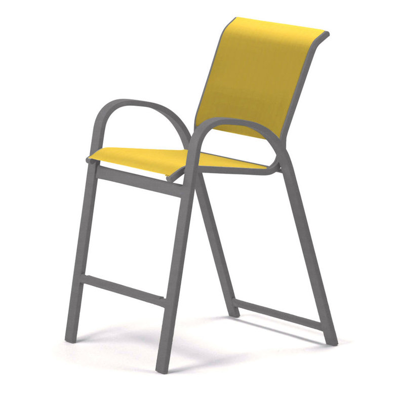 Tabouret de bar 42 po Holna, Jaune, Kona texturé