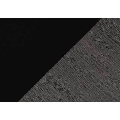 Meuble télé 60 po, divertissement moderne avec boîte et plateau, stratifié noir et gris pour ranger les médias dans le tiroir de l'armoire du salon,