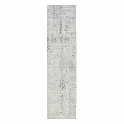 Roshard One-of-a-Kind 2'6" X 10'1" New Age Runner Area Rug in Gray