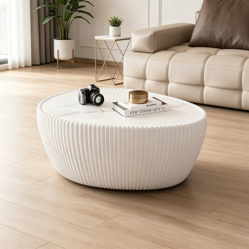Rosehill with sturdy base, White PU