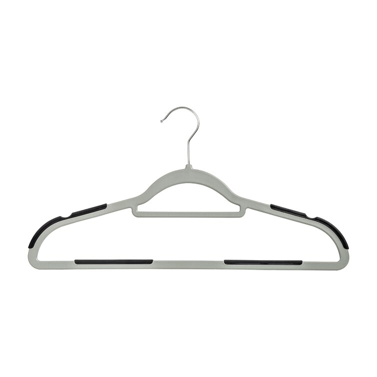 Laura Ashley Hangers Plastic Non-slip Grip Clothing Hanger (White) in the  Hangers department at