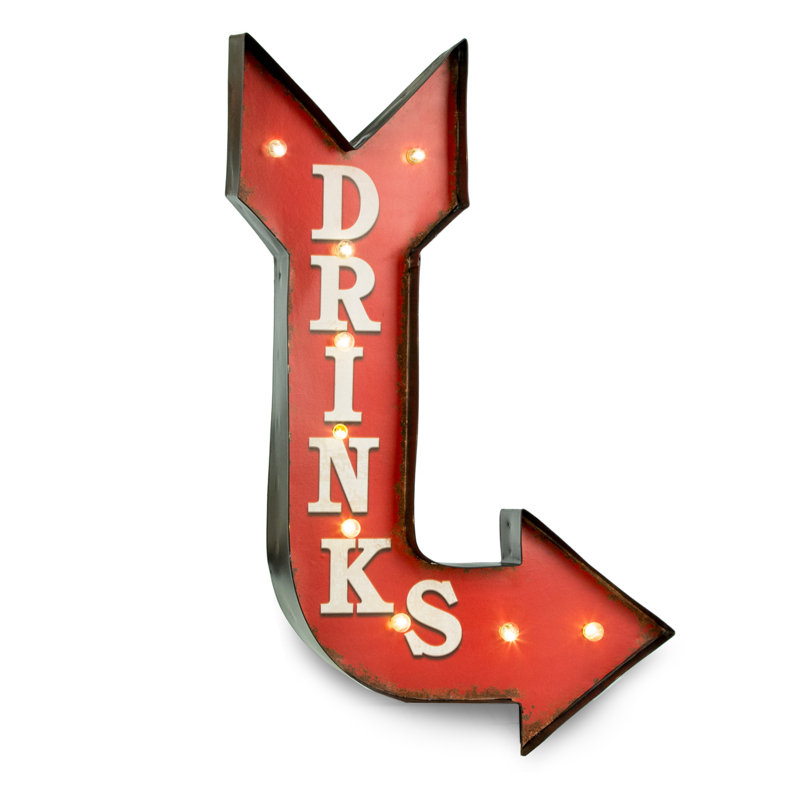 Enseigne lumineuse DEL Drinks