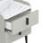 Nightstand With 2 Drawers, Night Stand With Marble-Pattern Tabletop, Modern Beside Table-541901523
