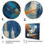 Nori orange et bleu géométrique équilibre IV - art mural abstrait géométrique-88518855-88518856