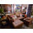 Jackie Leather Reversible Sofa Chaise, Hudson Lager