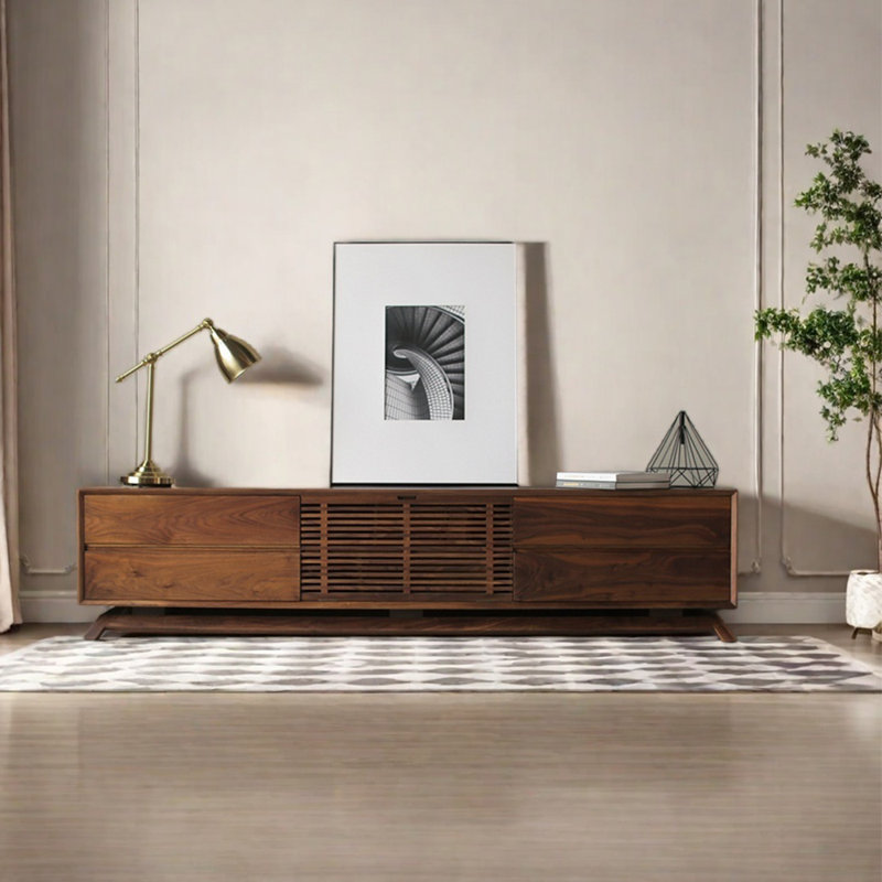 Nouveau meuble télé minimaliste de style chinois, 70.87"