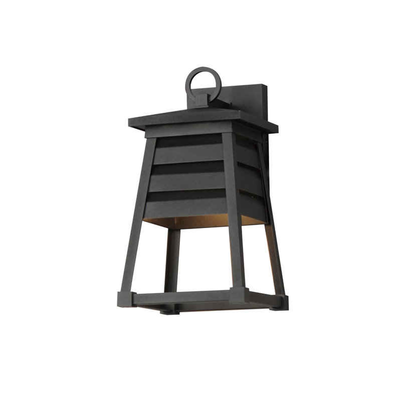 Applique murale en aluminium Renlee, Noir, H 14 po x l 7,5 po x P 8,25 po