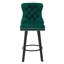 Tabourets de bar rotatifs modernes Tabourets de bar en velours Tabourets de bar capitonnés à boutons pour îlot de cuisine-1077673383