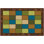 Tapis brun touffeté à motif géométrique de qualité supérieure Nature