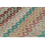 Vintage Distressed Rug, Polychromatic Hexagon Geometric Design- Rug & Kilim