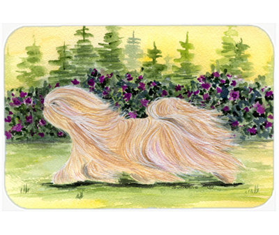 Planche à découper en verre Lhasa Apso