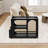 Mobile End Table With Lockable Wheels-1636311248