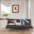 Full 69'' Faux Leather Convertible Sofa