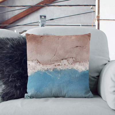 Beach In Cancun Mexico Square Throw Cushion