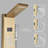 LED Shower Panel Tower Rain&Waterfall Massage Body Jets System Stainless Steel-103965847