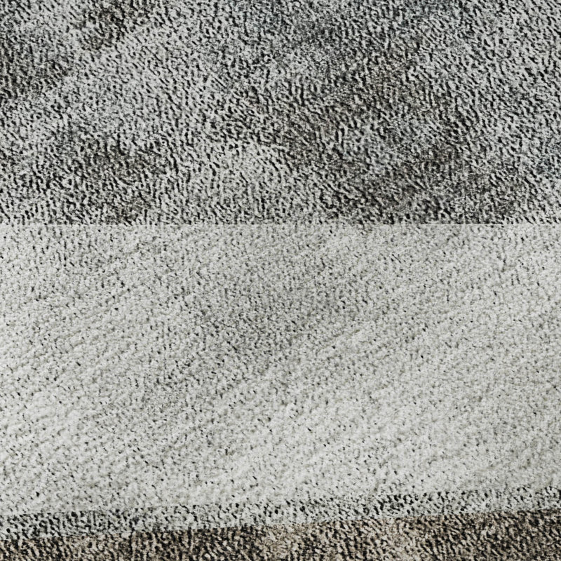 Tapis gris Prisco lavable à la machine de qualité supérieure, Rectangle 10 pi x 14 pi