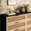 Commode en rotin avec rangement à 6 tiroirs Annslee-1923722393