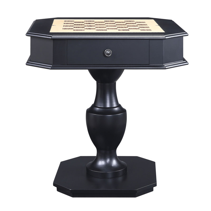 Black Finish Game Table