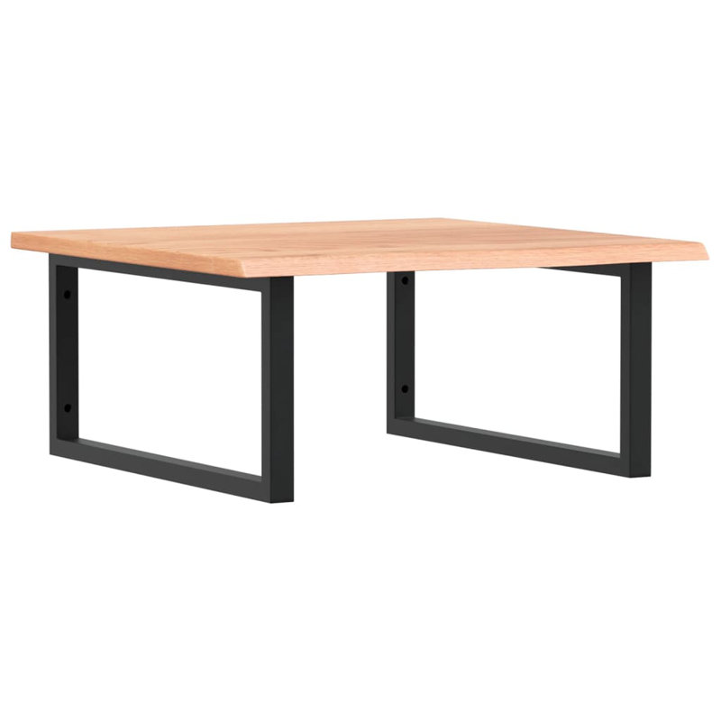Asie 60cm Solid Wood Bathroom Vanity Top, Oak/Black