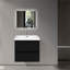 Meuble-lavabo flottant simple 24 po avec lavabo à surface solide Dhruven