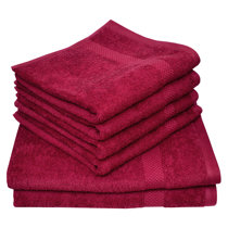 Handtücher (Rot; Frottee) Verlieben zum