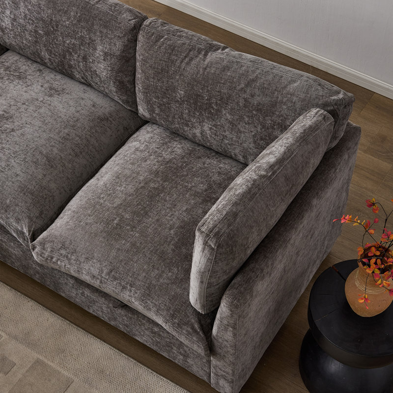 Multifunctional Sectionals With Storage, Chenille, Modern L Shape Sofa For Home