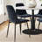 Leong 4-Person Dining Set with 40" W Round Table and Upholstered Chenille Chairs -672309645