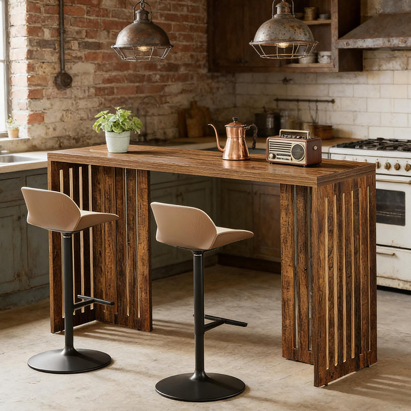 Rustic Kitchen Table,Wood Coffee Table,Rectangular Dining Table