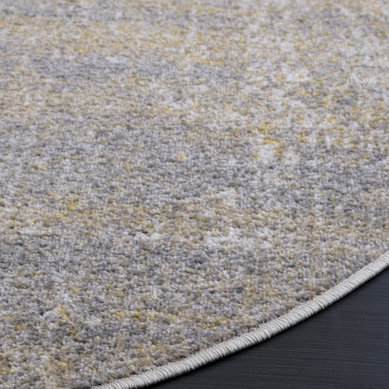 Tapis crème / doré Bethlyn, Ovale 5 pi x 8 pi