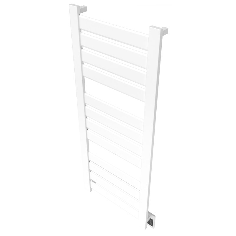 Chauffe-serviettes électrique mural double usage Vega, Blanc