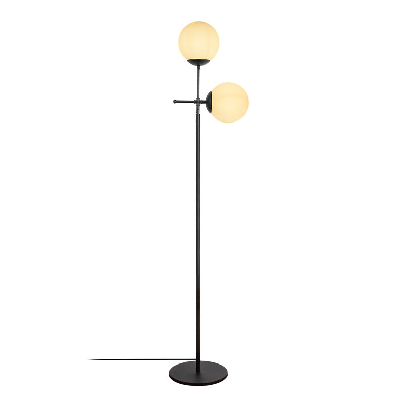 Lampe sur pied à branches 69 po A Advika, Noir
