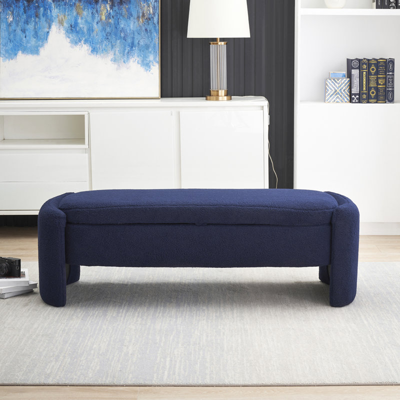 Banc de rangement Cheenou, Bleu marine
