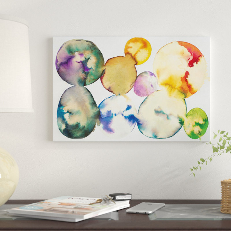 « chewing-gum » par laura van horne, impression sur toile, H 12 po x l 18 po x P 1,5 po, Toile tendue, Pas de tapis
