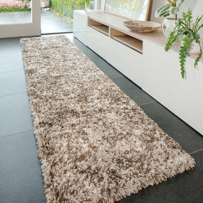 Geyer Shaggy Brown/Grey Rug