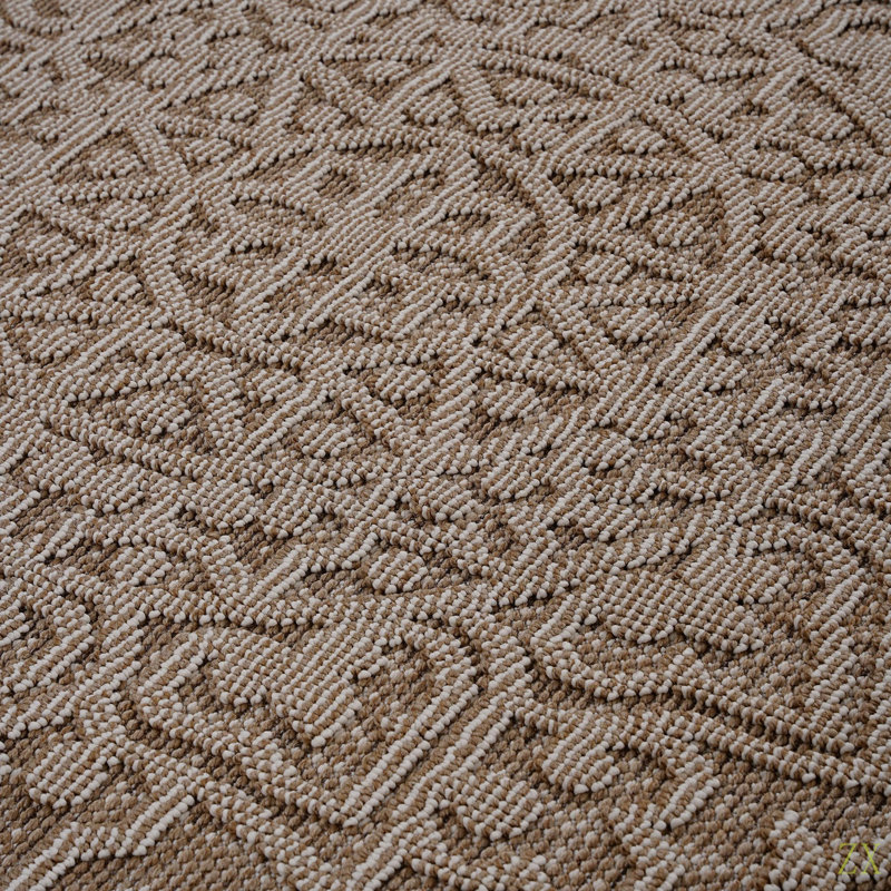 Collection 6X9  /Medallion Indoor/Outdoor Area Rug, Rectangle 6'7" x 7'9"