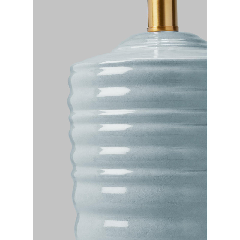 Waveland Table Lamp, Frosted Anglia