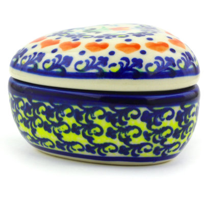 Circle Of Hearts Stoneware Jar