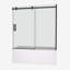Porte de baignoire avec cadre l 56 po x H 58 po-98947223