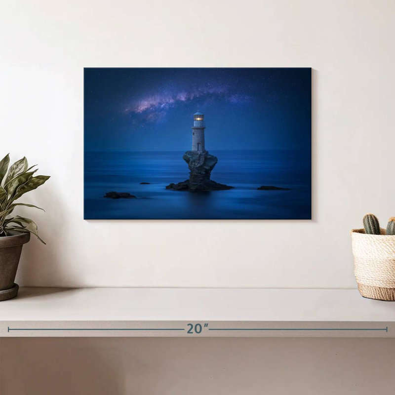 Aletra Ethereal Tourlitis Lighthouse, 8" H x 12" W