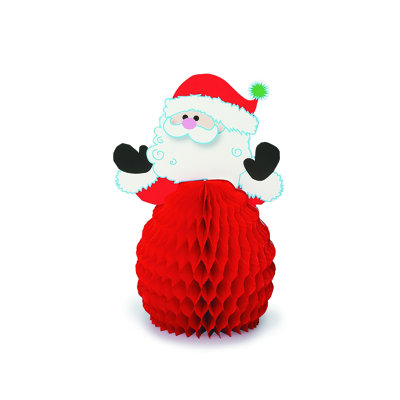 Aritzi 4 Piece Disposable Paper Plastic Paper Christmas Centerpiece Disposable Party Supplies for Guests