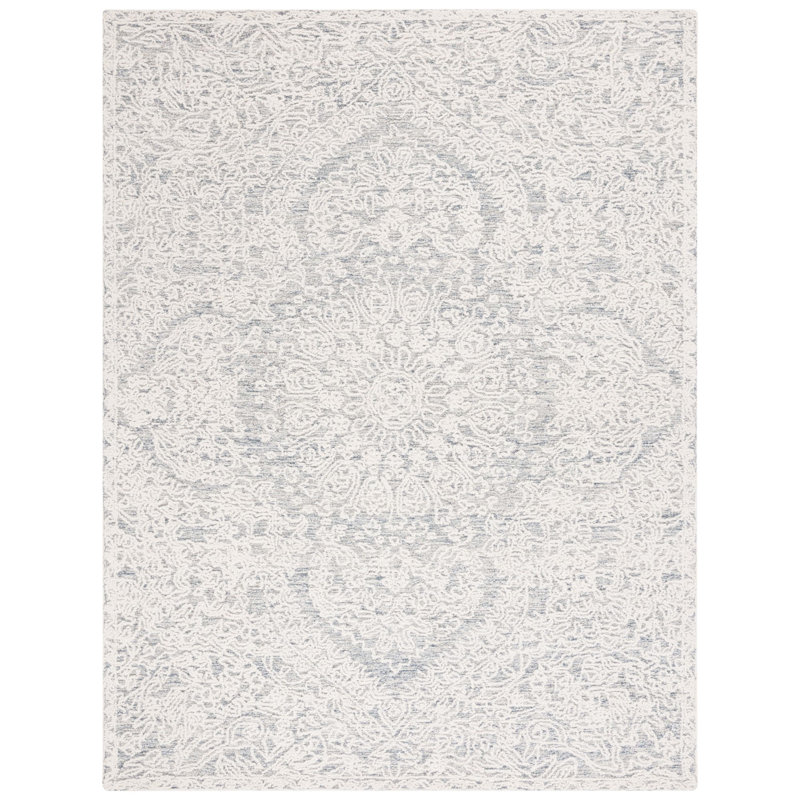 Pelopidas Hand Tufted Wool Pile Abstract Rug, Rectangle 8' x 10'